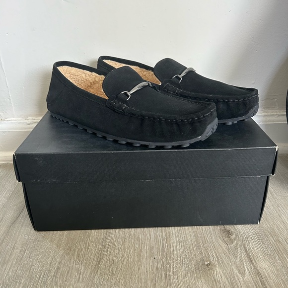 Coach Black Suede Leather Loafers - Picture 3 of 7